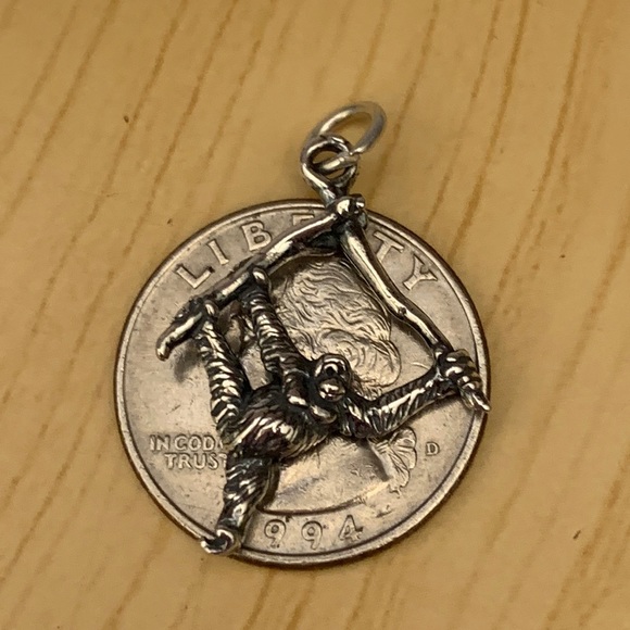 Orangutan Sterling Silver Jewelry Charm - Picture 3 of 3